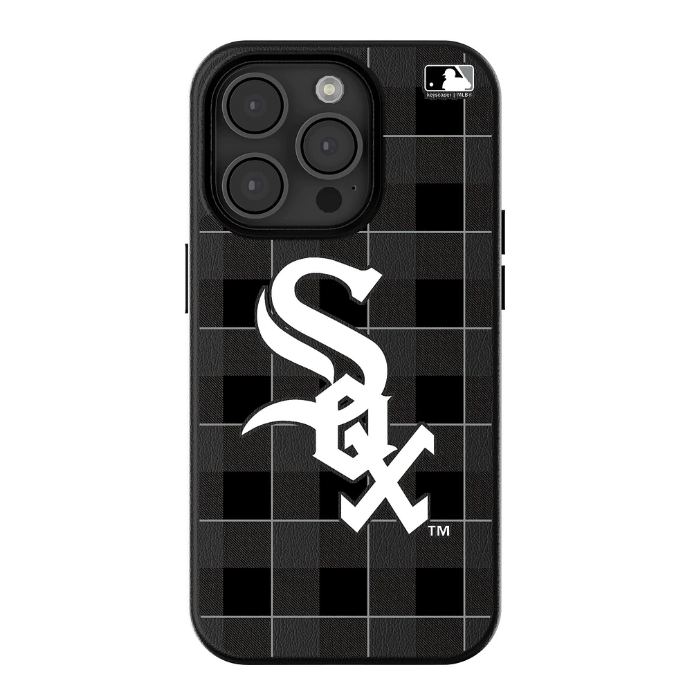 Keyscaper Chicago White Sox Plaid Magnetic Bump iPhone Case