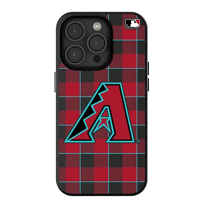 Keyscaper Arizona Diamondbacks Plaid Magnetic Bump iPhone Case