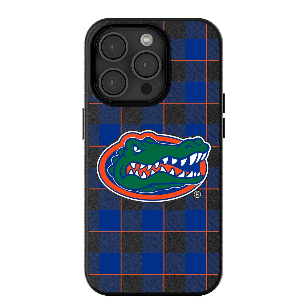Keyscaper Florida Gators Plaid Magnetic Bump iPhone Case
