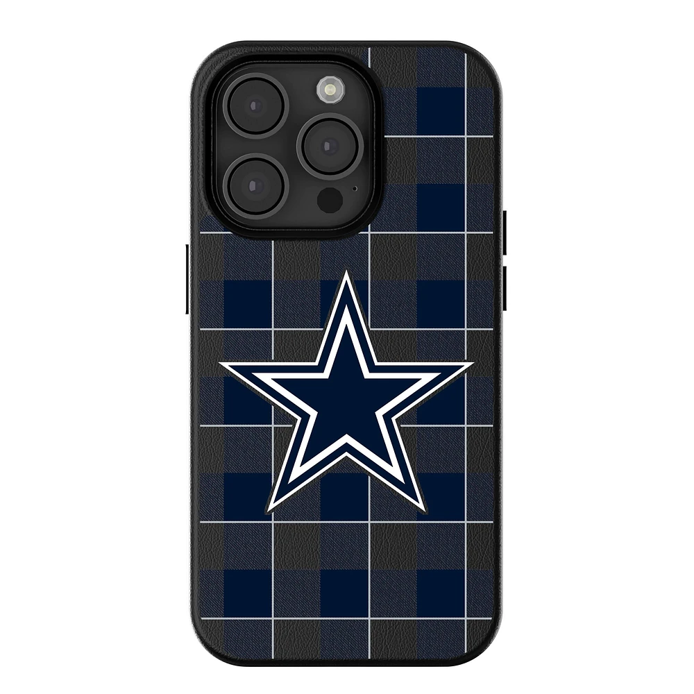 Keyscaper Dallas Cowboys Plaid Magnetic Bump iPhone Case