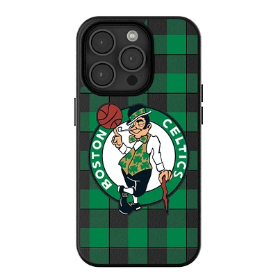 Keyscaper Boston Celtics Plaid Magnetic Bump iPhone Case