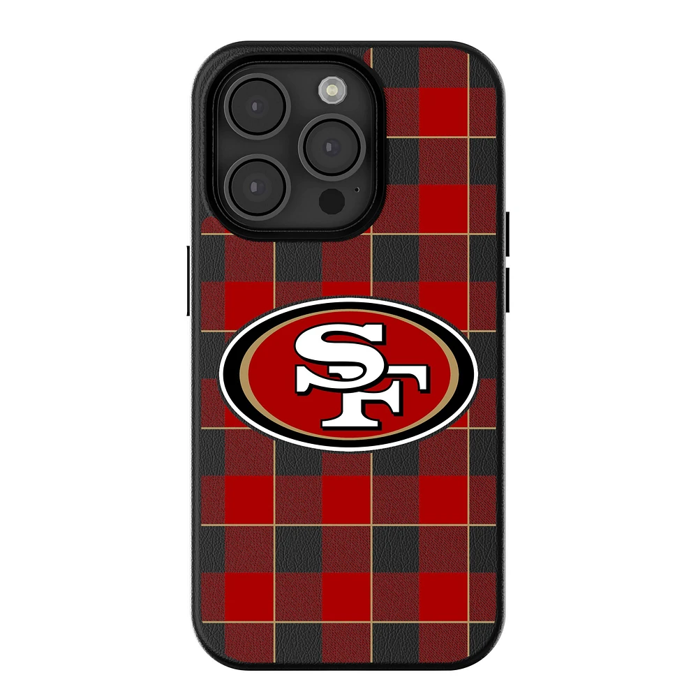 Keyscaper San Francisco 49ers Plaid Magnetic Bump iPhone Case