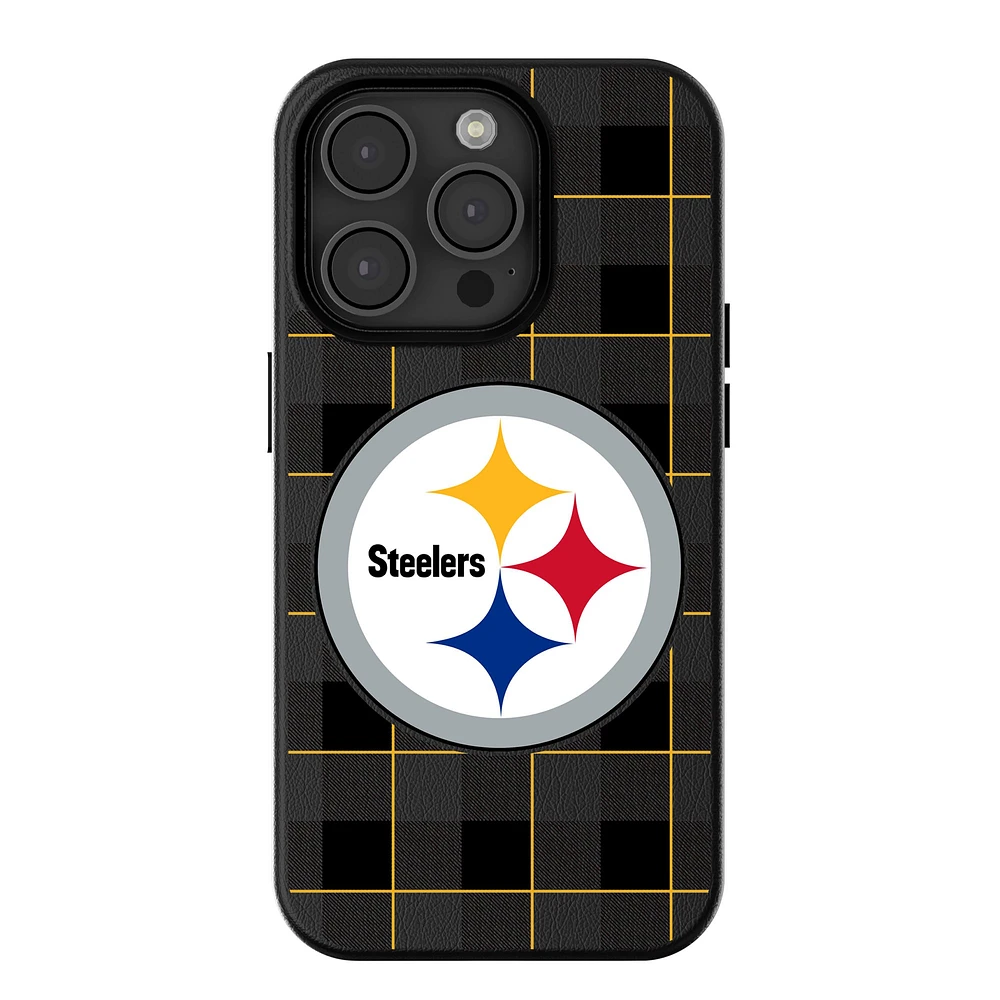 Keyscaper Pittsburgh Steelers Plaid Magnetic Bump iPhone Case