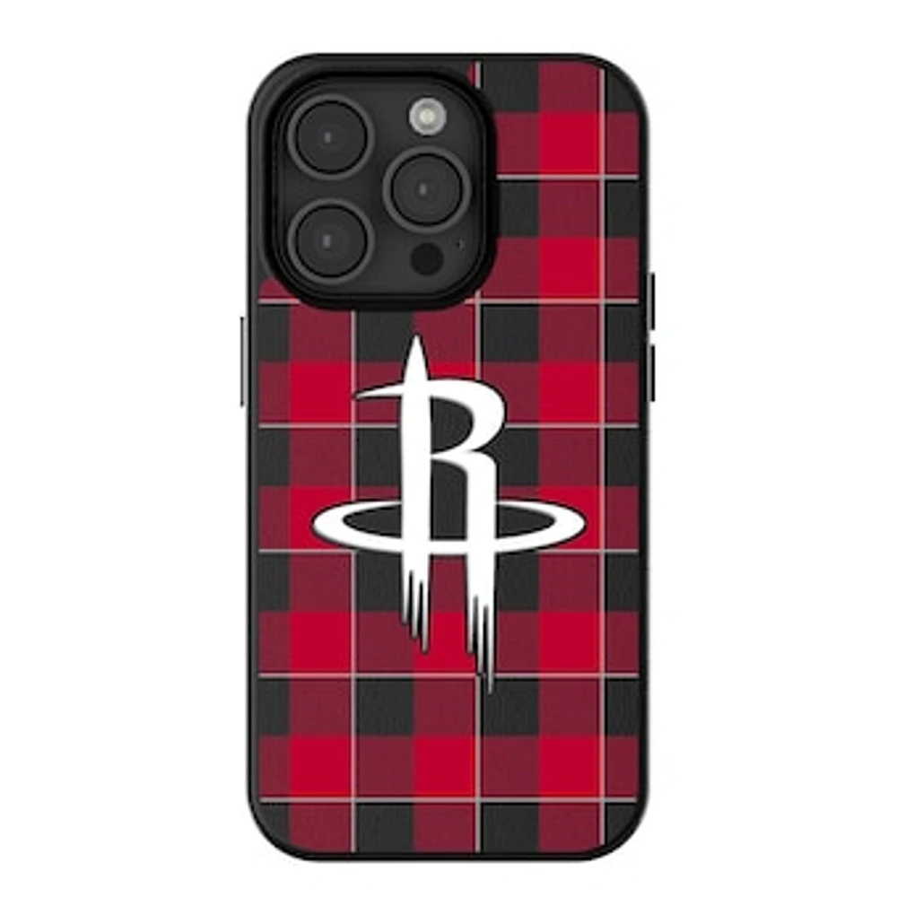 Keyscaper Houston Rockets Plaid Magnetic Bump iPhone Case