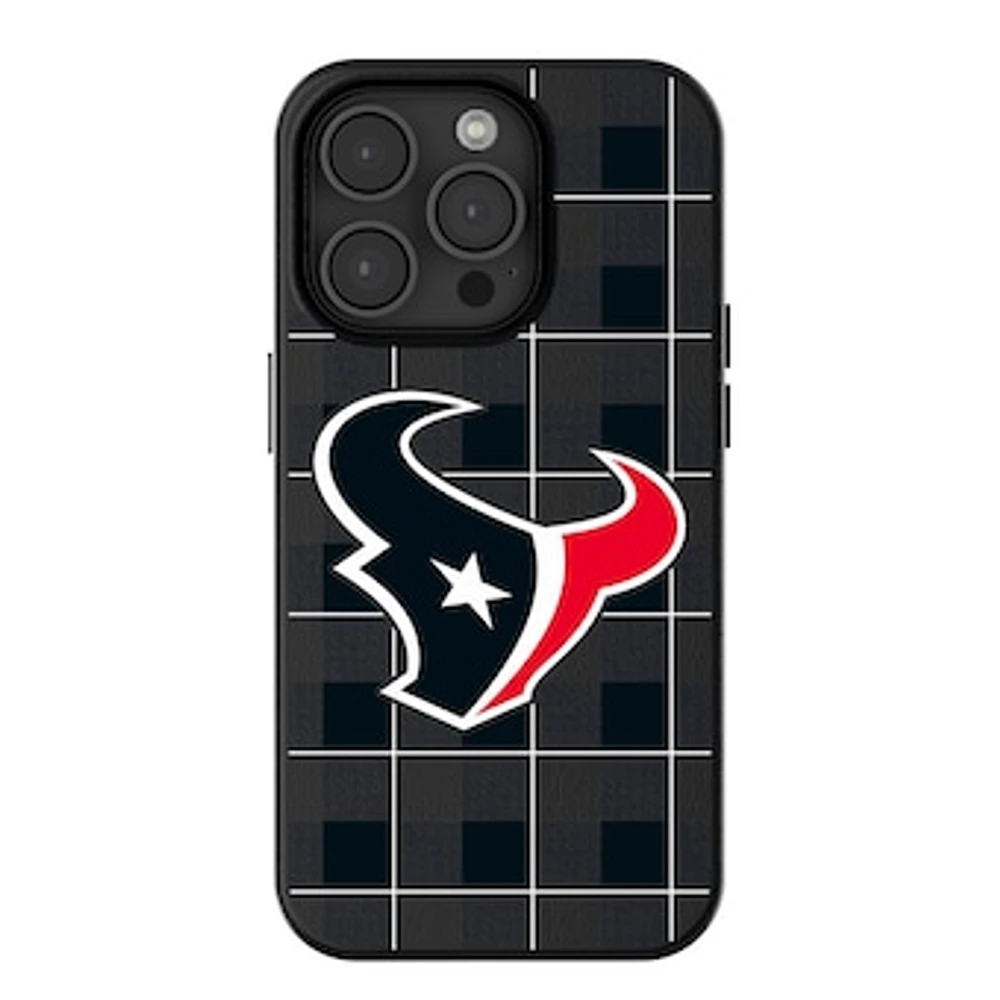 Keyscaper Houston Texans Plaid Magnetic Bump iPhone Case