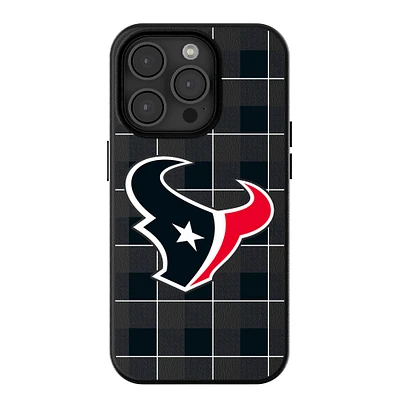 Keyscaper Houston Texans Plaid Magnetic Bump iPhone Case