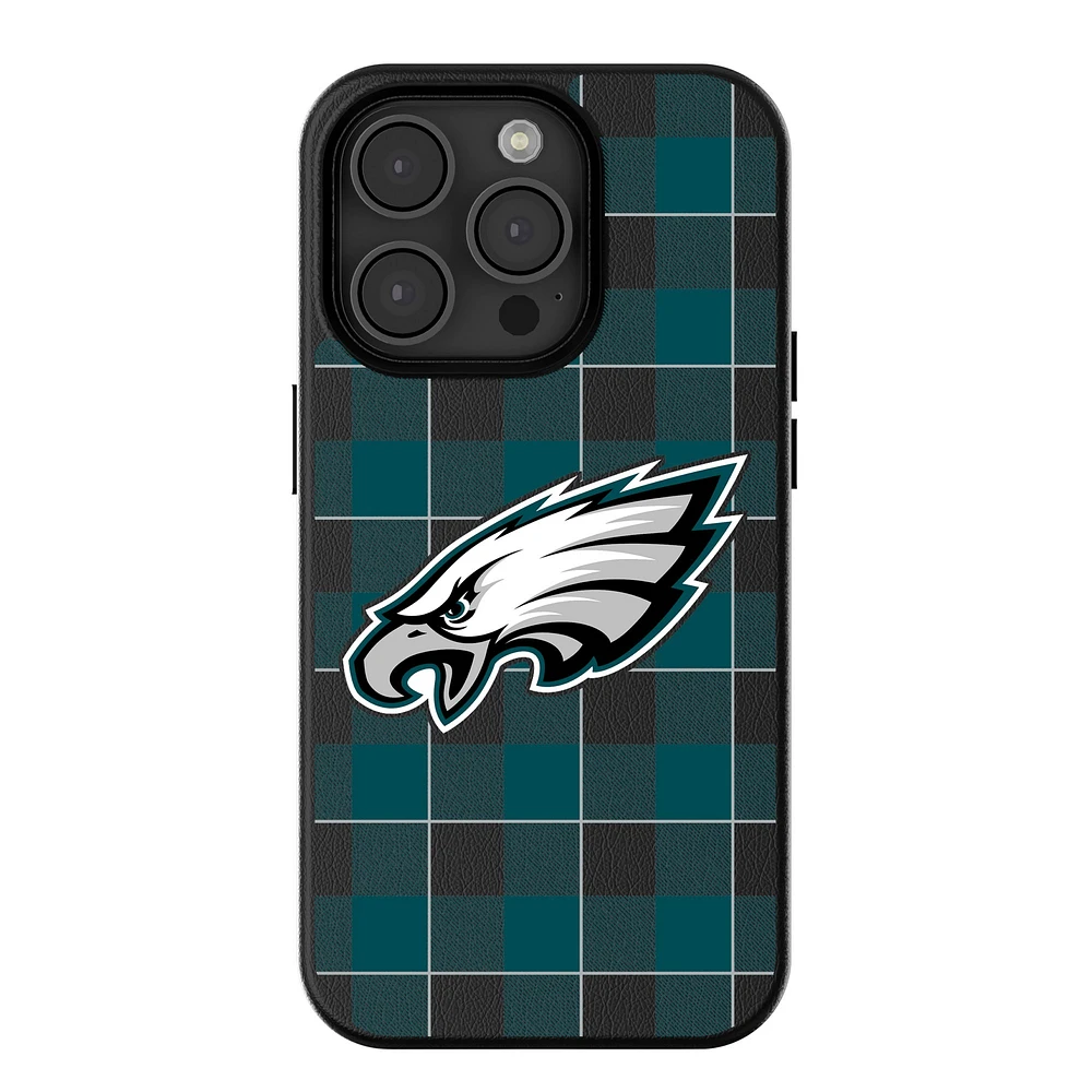 Keyscaper Philadelphia Eagles Plaid Magnetic Bump iPhone Case