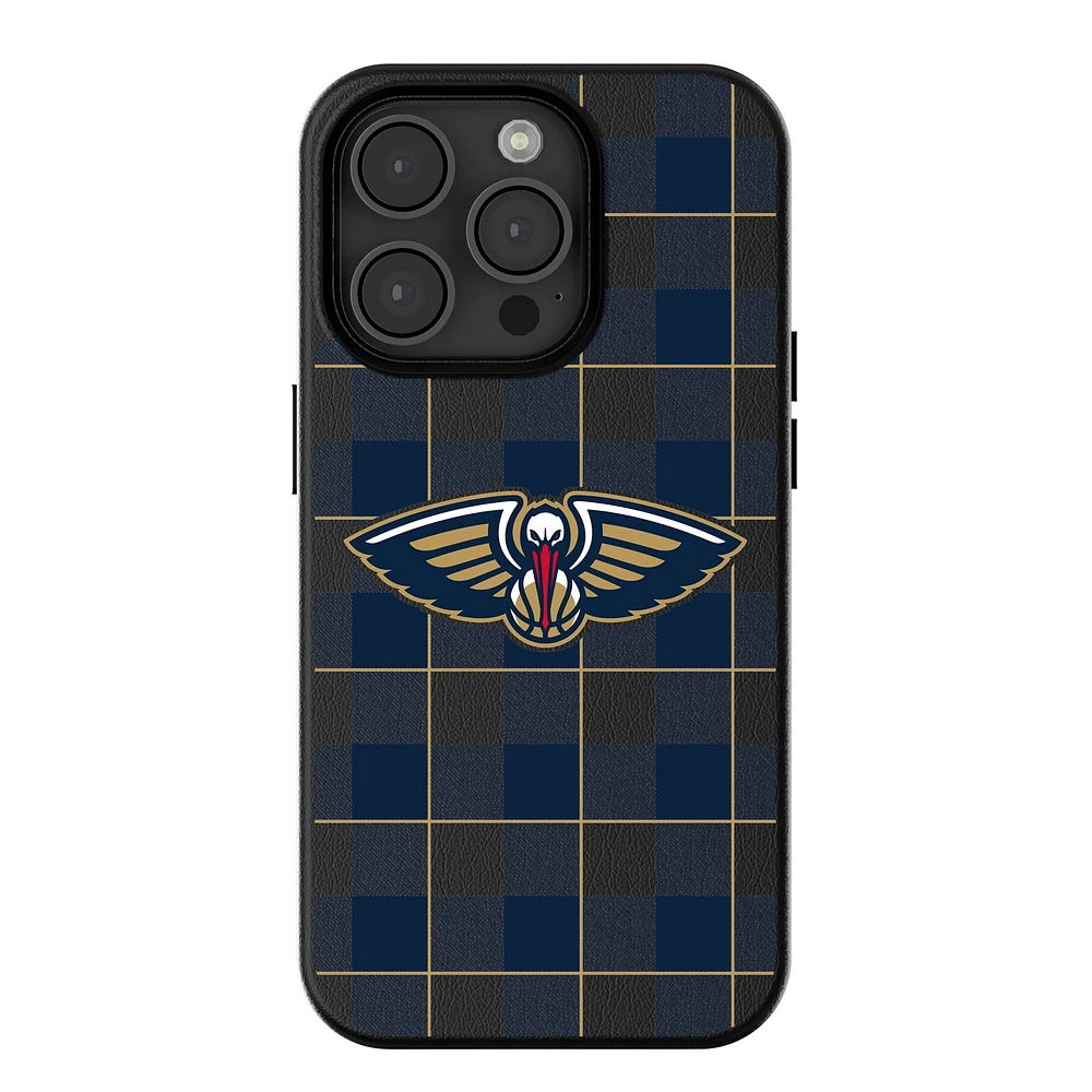 Keyscaper New Orleans Pelicans Plaid Magnetic Bump iPhone Case