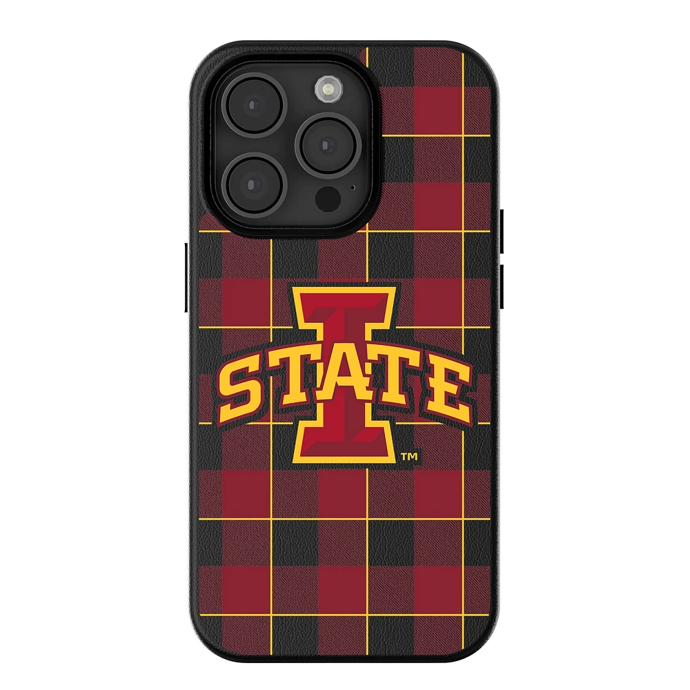 Keyscaper Iowa State Cyclones Plaid Magnetic Bump iPhone Case