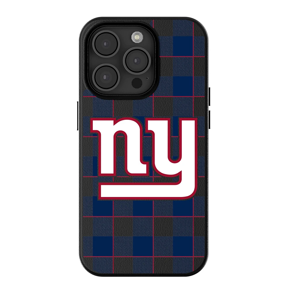 Keyscaper New York Giants Plaid Magnetic Bump iPhone Case