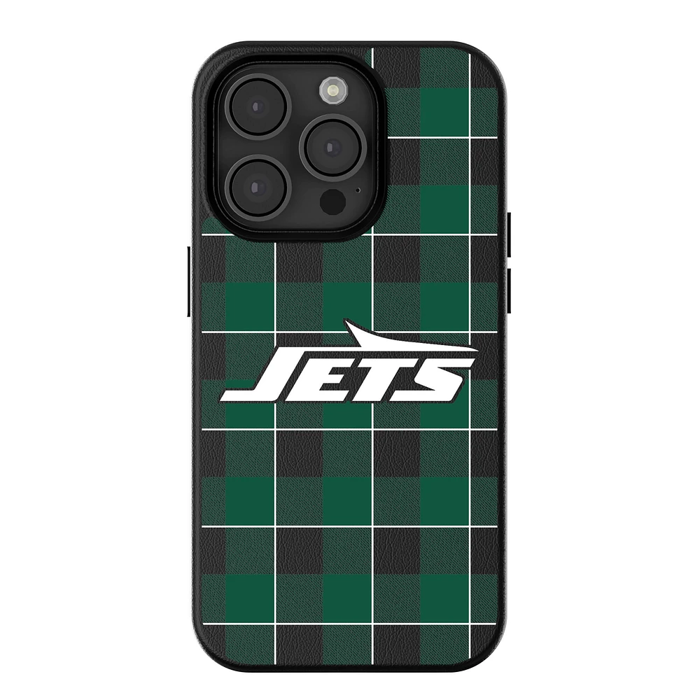 Keyscaper New York Jets Plaid Magnetic Bump iPhone Case