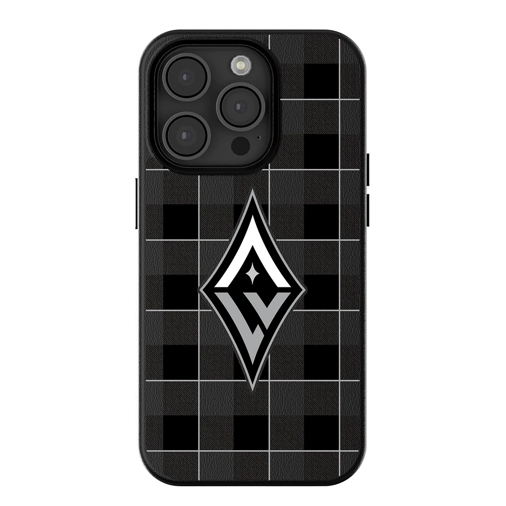Keyscaper Las Vegas Aces Plaid Magnetic Bump iPhone Case