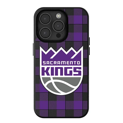 Keyscaper Sacramento Kings Plaid Magnetic Bump iPhone Case