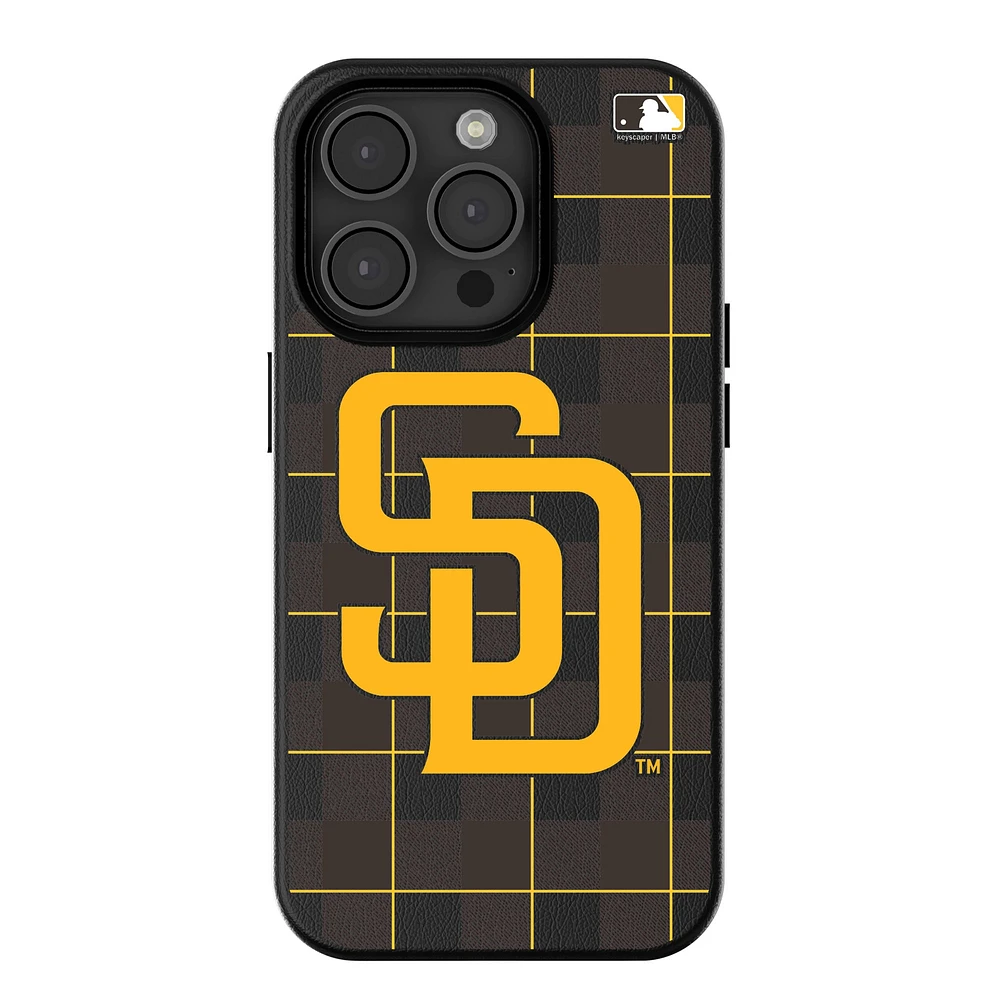 Keyscaper San Diego Padres Plaid Magnetic Bump iPhone Case