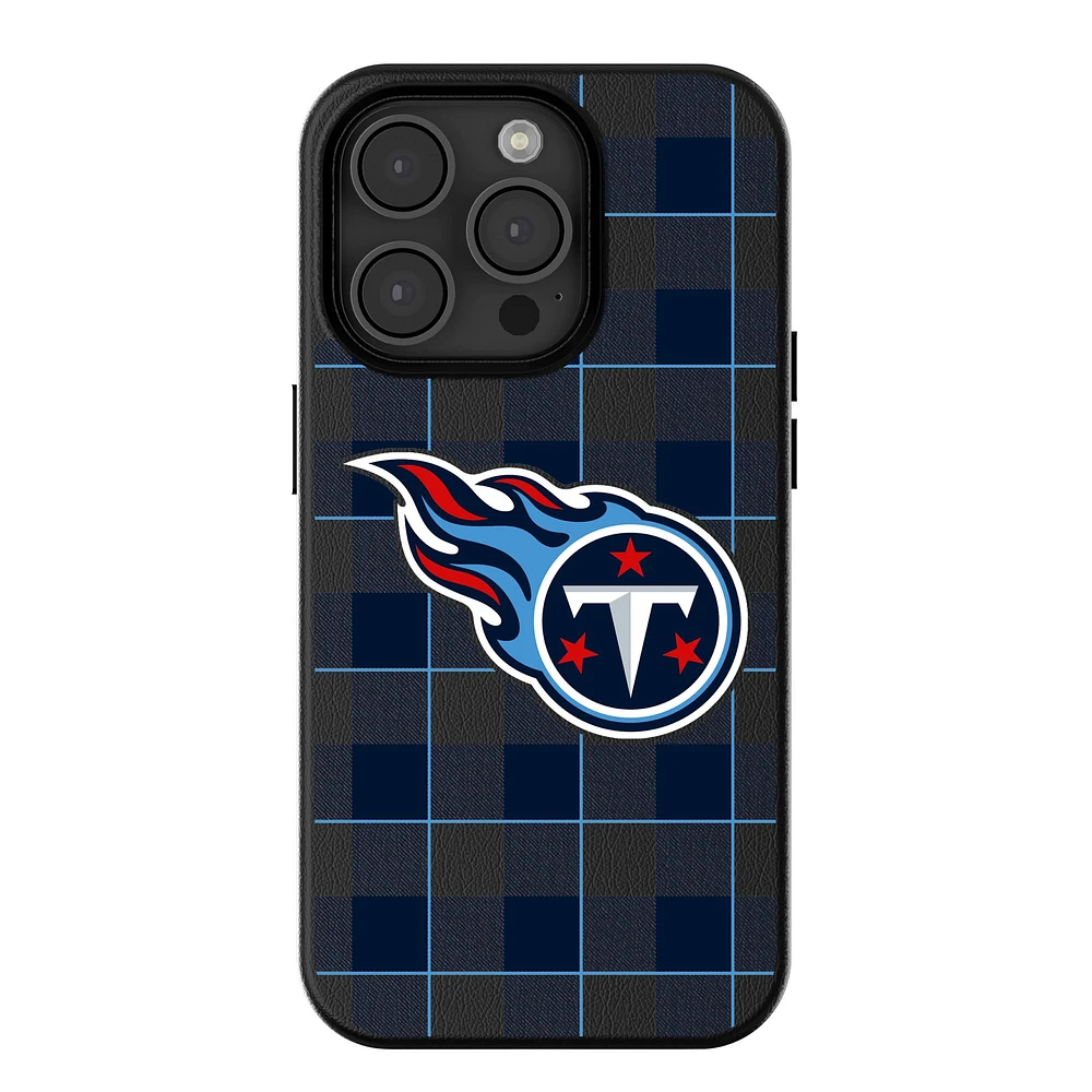 Keyscaper Tennessee Titans Plaid Magnetic Bump iPhone Case