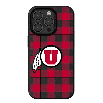 Keyscaper Utah Utes Plaid Magnetic Bump iPhone Case