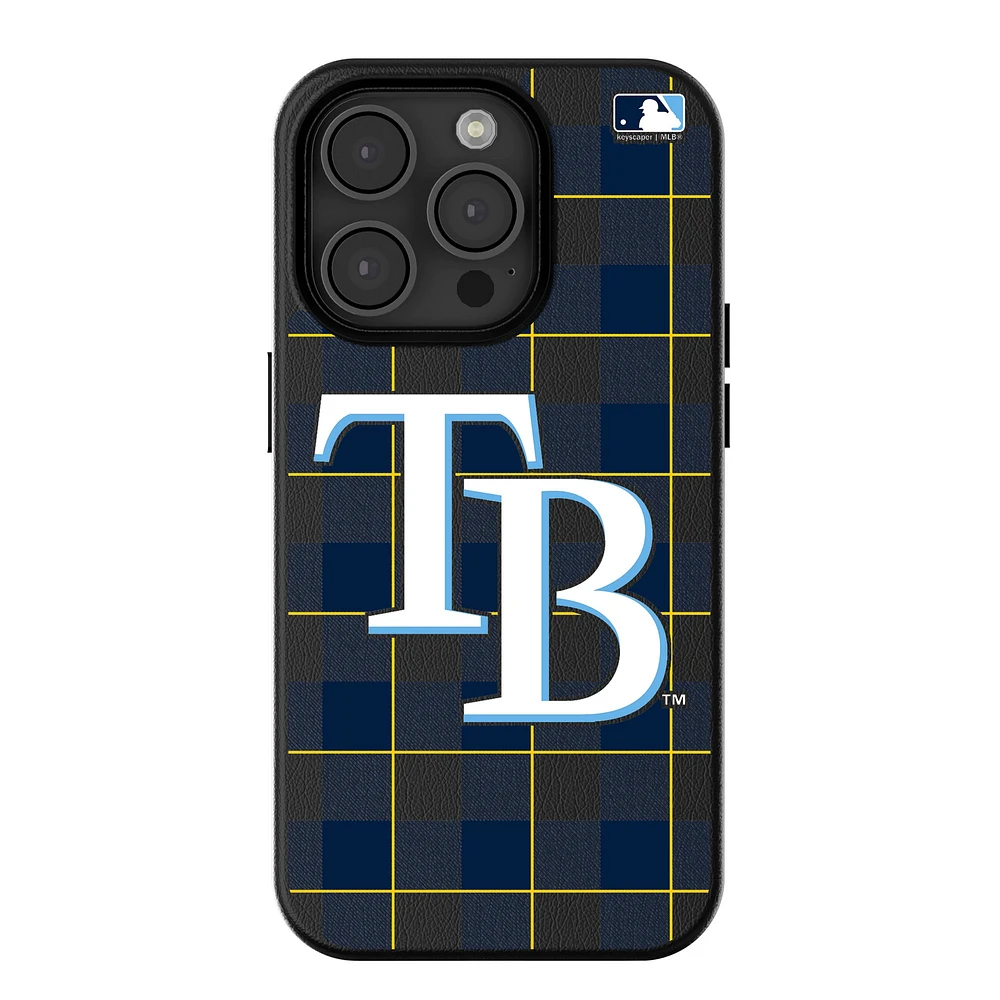 Keyscaper Tampa Bay Rays Plaid Magnetic Bump iPhone Case