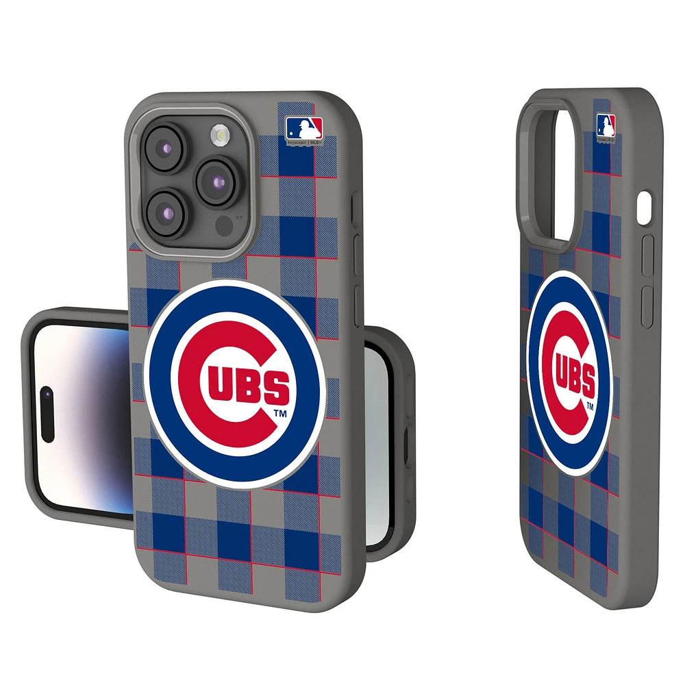 Keyscaper Chicago Cubs Plaid Soft Touch iPhone Case