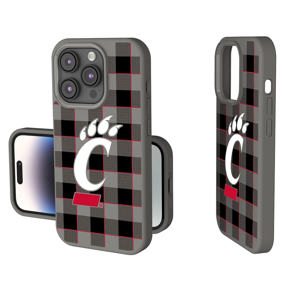 Keyscaper Cincinnati Bearcats Plaid Soft Touch iPhone Case