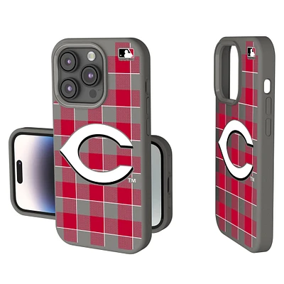 Keyscaper Cincinnati Reds Plaid Soft Touch iPhone Case