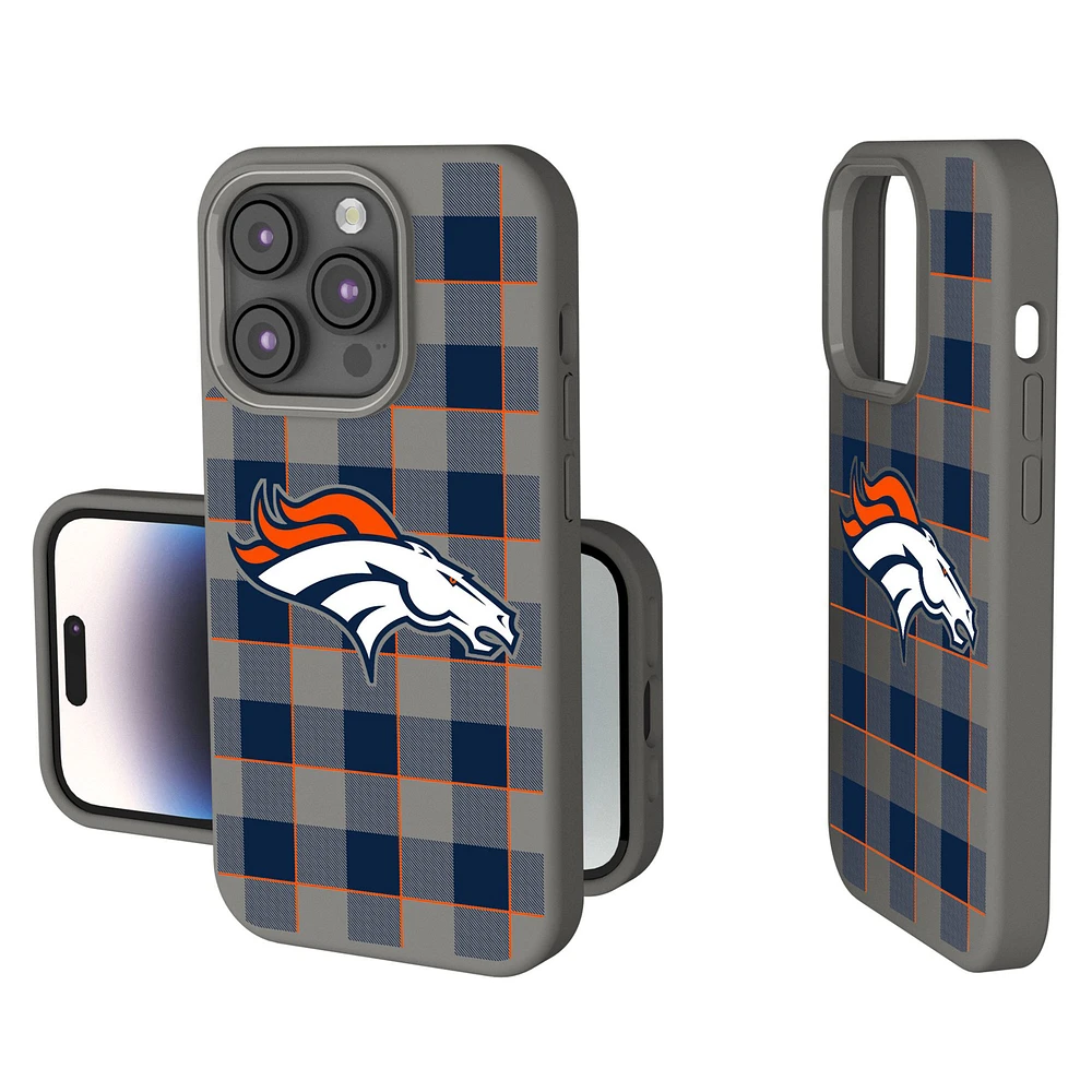 Keyscaper Denver Broncos Plaid Soft Touch iPhone Case