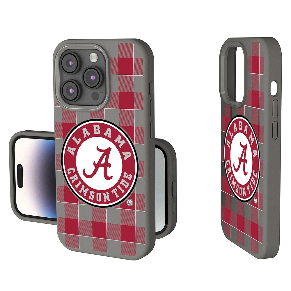 Keyscaper Alabama Crimson Tide Plaid Soft Touch iPhone Case