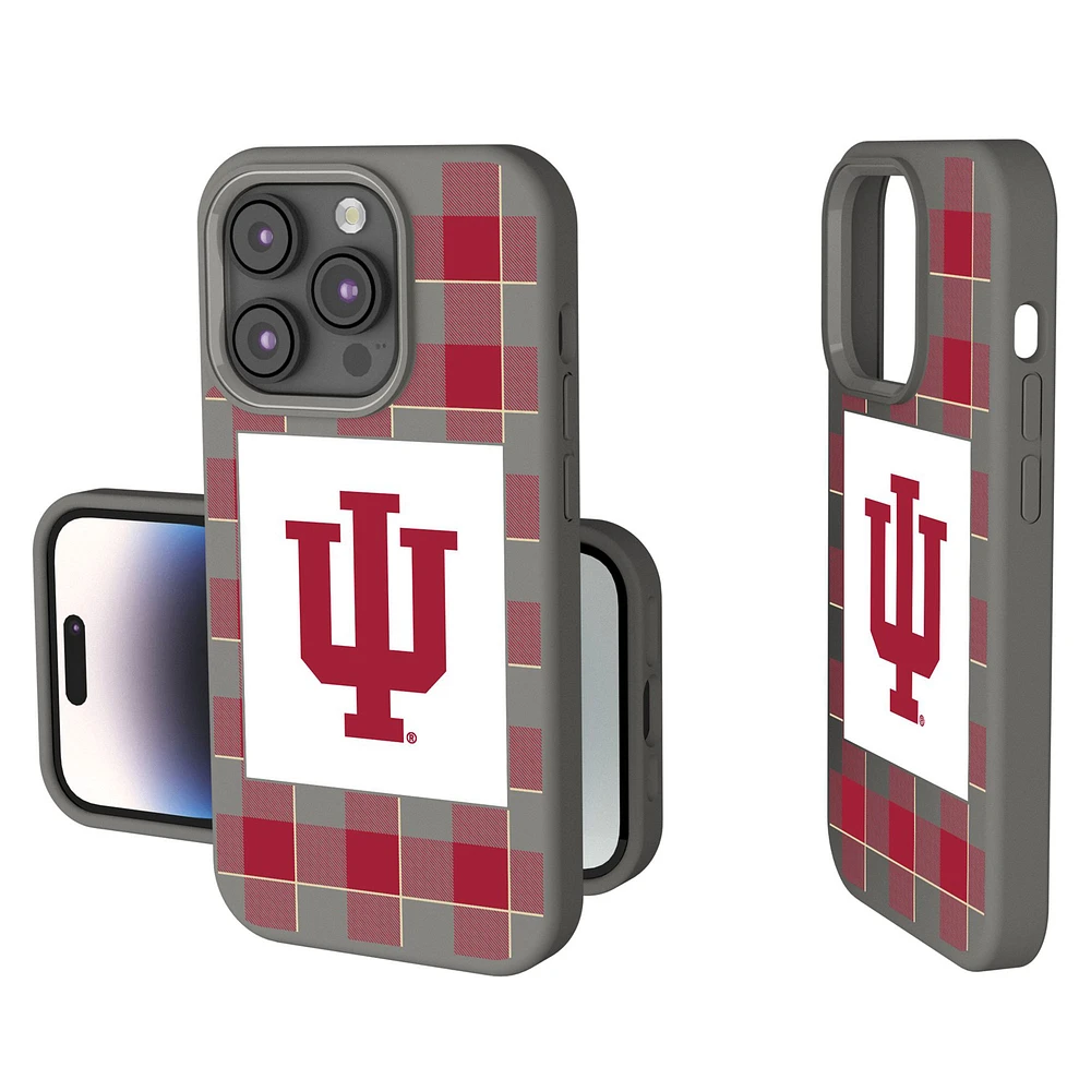 Keyscaper Indiana Hoosiers Plaid Soft Touch iPhone Case