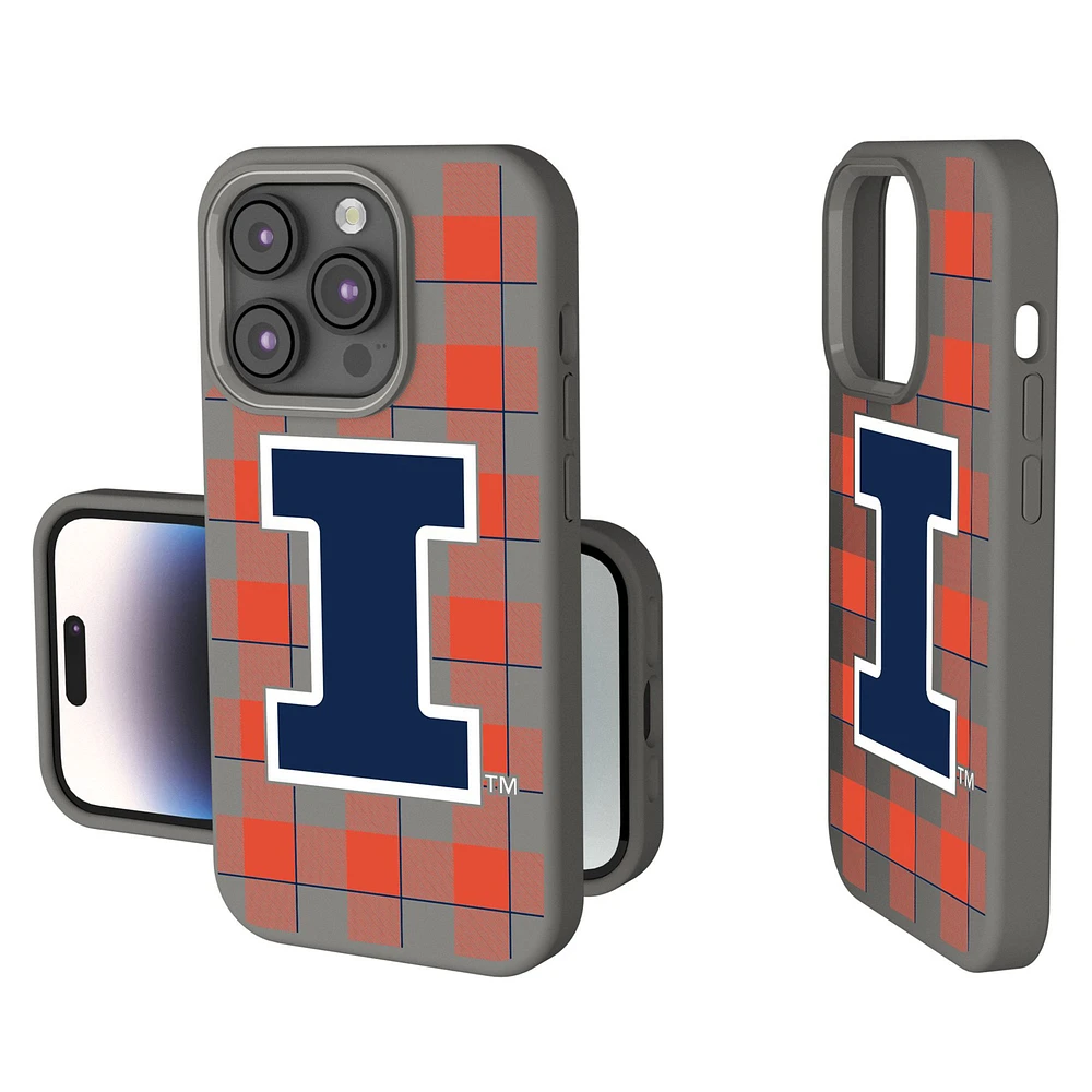 Keyscaper Illinois Fighting Illini Plaid Soft Touch iPhone Case