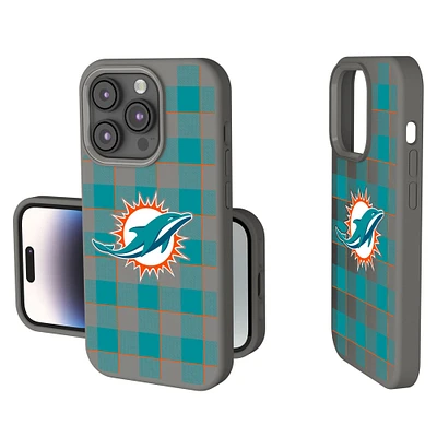Keyscaper Miami Dolphins Plaid Soft Touch iPhone Case