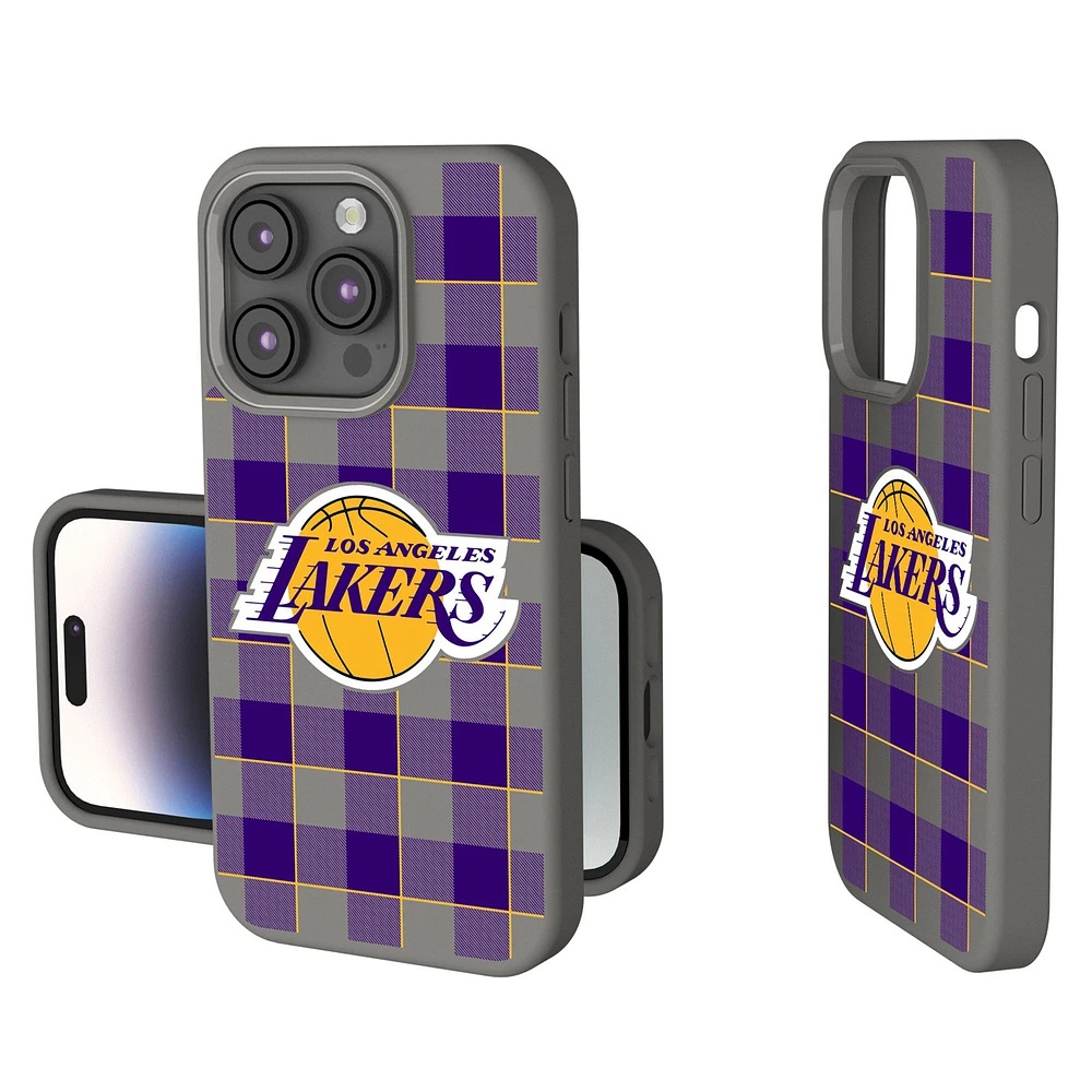 Keyscaper Los Angeles Lakers Plaid Soft Touch iPhone Case