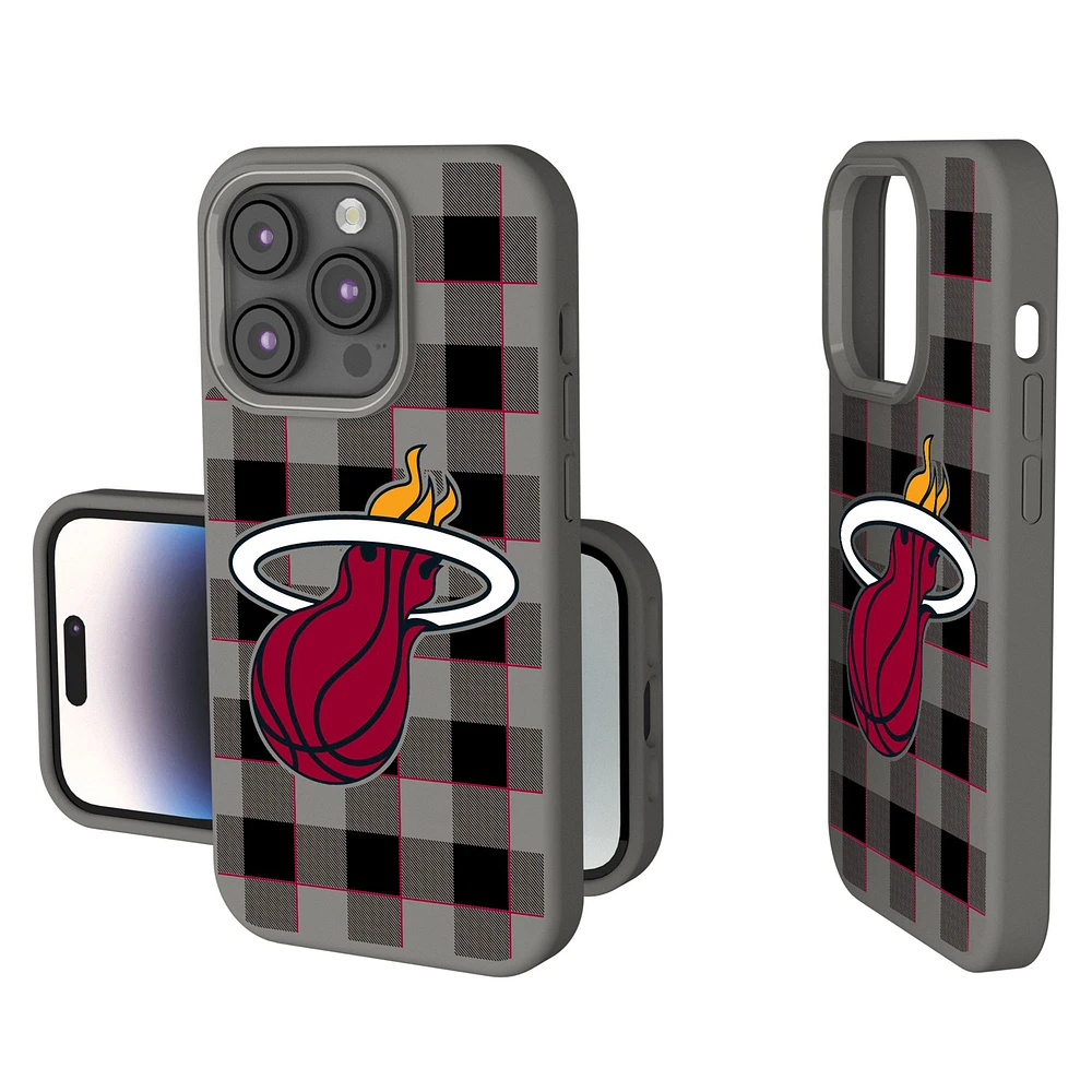 Keyscaper Miami Heat Plaid Soft Touch iPhone Case