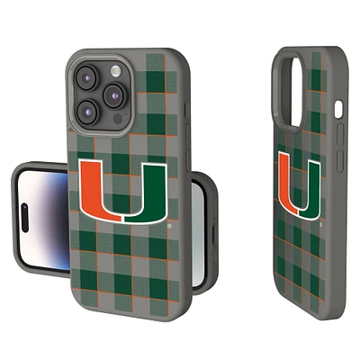 Keyscaper Miami Hurricanes Plaid Soft Touch iPhone Case