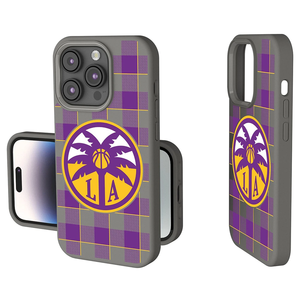 Keyscaper Los Angeles Sparks Plaid Soft Touch iPhone Case