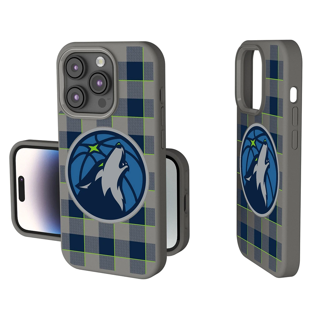 Keyscaper Minnesota Timberwolves Plaid Soft Touch iPhone Case