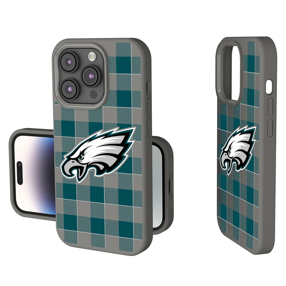 Keyscaper Philadelphia Eagles Plaid Soft Touch iPhone Case
