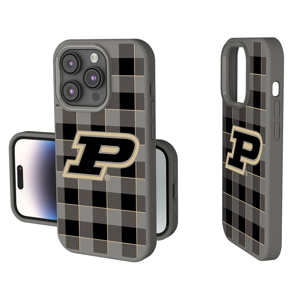 Keyscaper Purdue Boilermakers Plaid Soft Touch iPhone Case