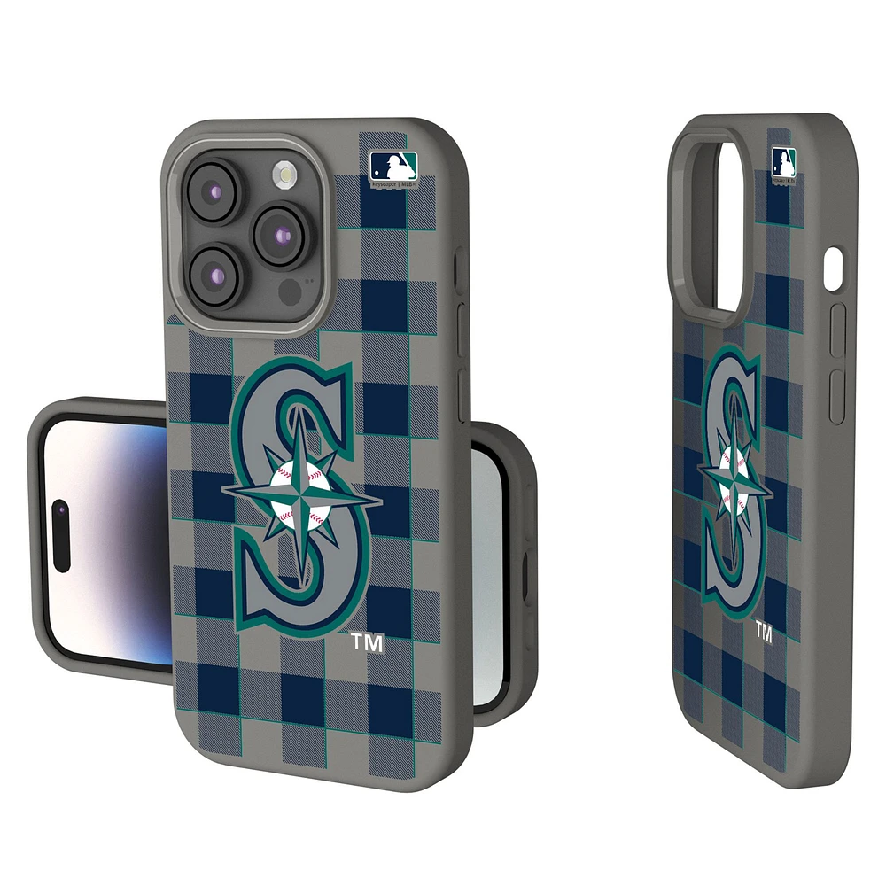 Keyscaper Seattle Mariners Plaid Soft Touch iPhone Case