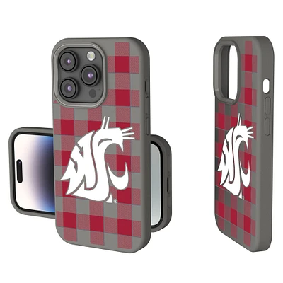 Keyscaper Washington State Cougars Plaid Soft Touch iPhone Case