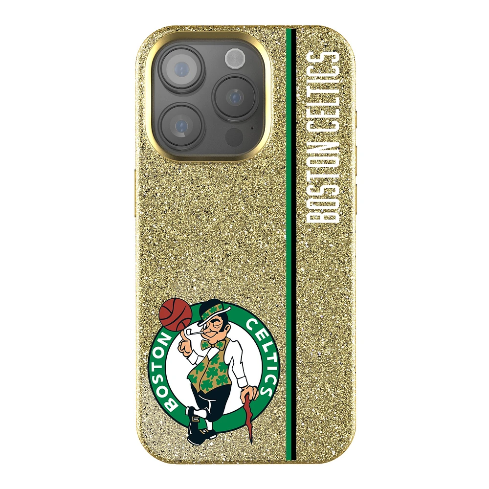 Keyscaper Boston Celtics Sidebar Gold Bling iPhone Case