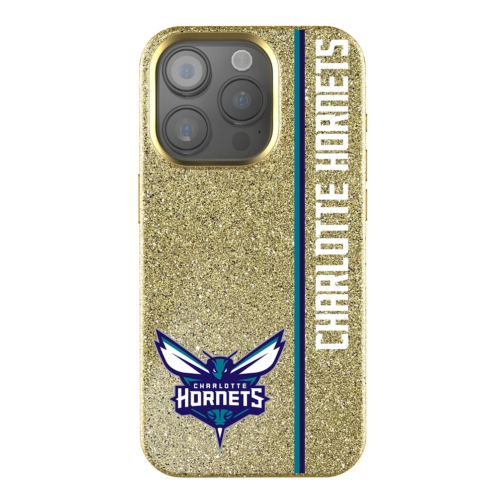 Keyscaper Charlotte Hornets Sidebar Gold Bling iPhone Case