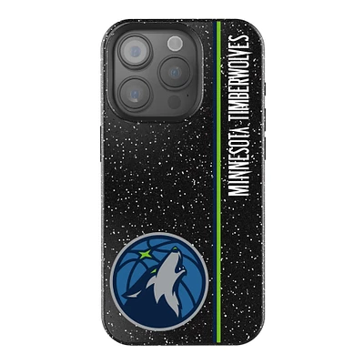 Keyscaper Minnesota Timberwolves Sidebar Black Bling iPhone Case