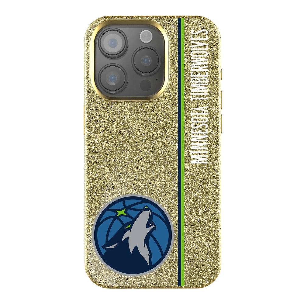 Keyscaper Minnesota Timberwolves Sidebar Gold Bling iPhone Case