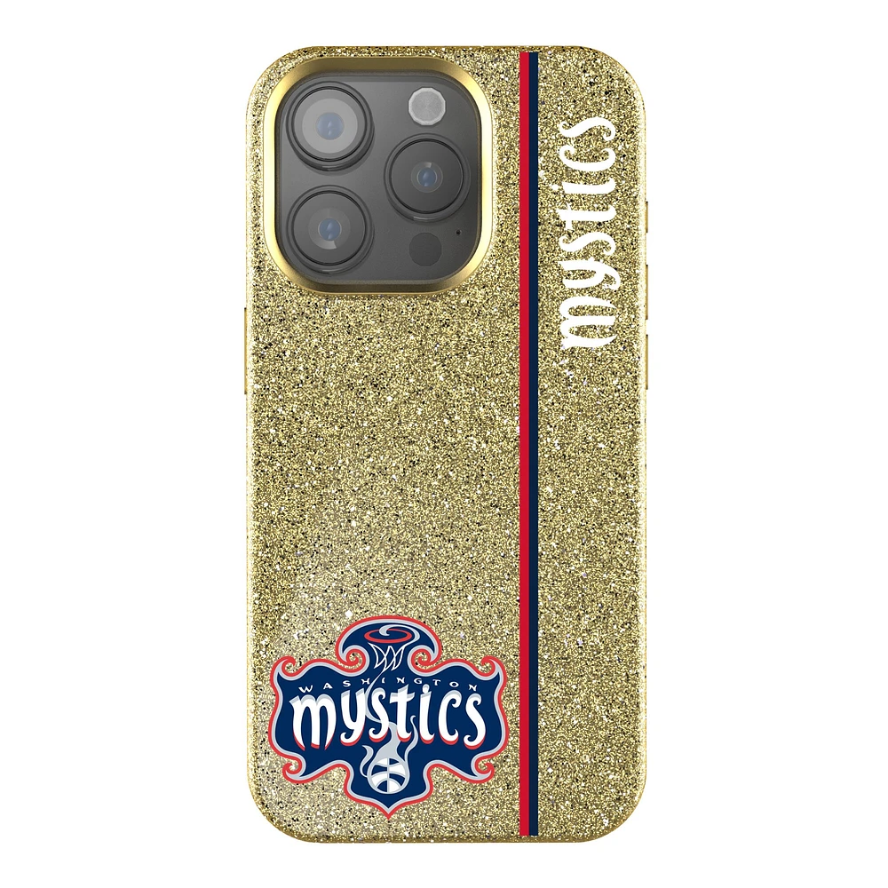 Keyscaper Washington Mystics Sidebar Gold Bling iPhone Case