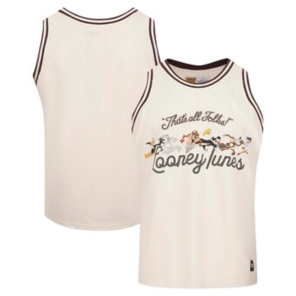 Men's Freeze Max Cream Looney Tunes That's All Folks Basketball Jersey