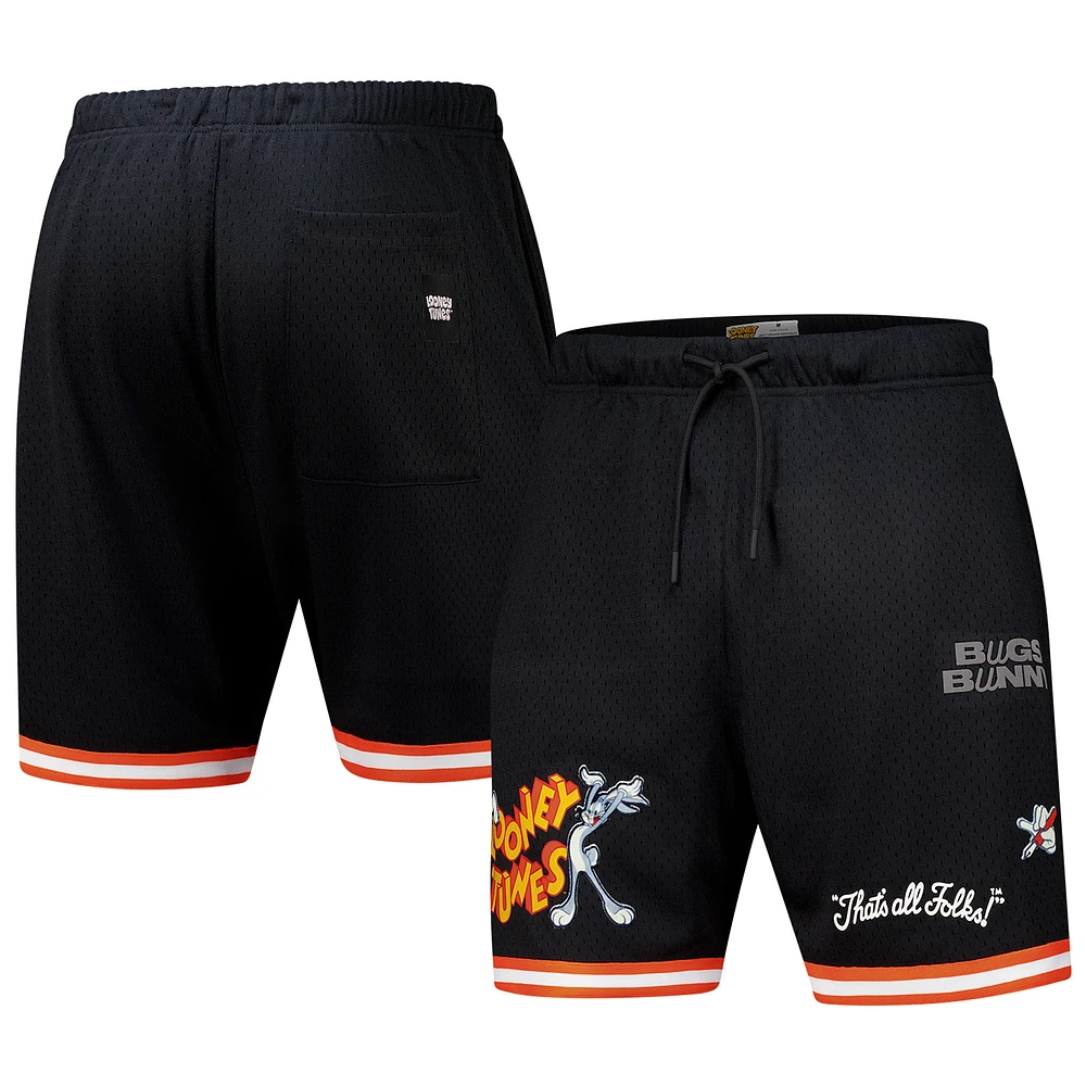 Men's Freeze Max Bugs Bunny Black Looney Tunes Mesh Shorts