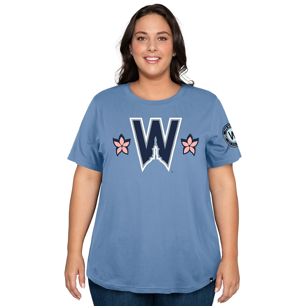 Women's New Era Powder Blue Washington Nationals 2025 City Connect Plus T-Shirt