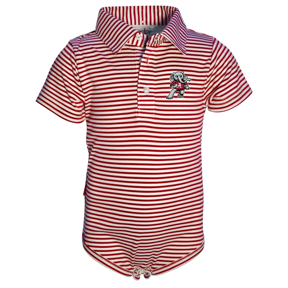 Toddler Garb Crimson Alabama Tide Carson Big Al Polo Bodysuit