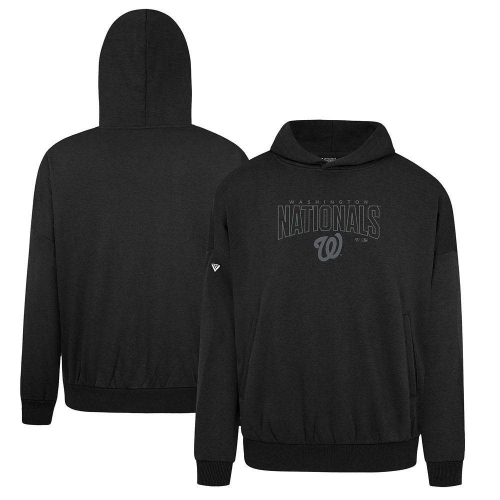 Men's Levelwear Washington Nationals Contact Darkmoon Pullover Hoodie