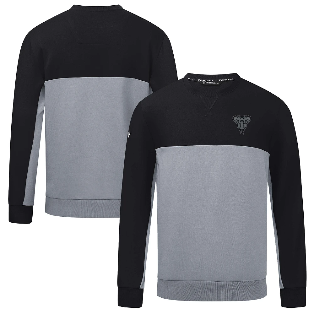 Men's Levelwear Black/Gray Arizona Diamondbacks Legacy Nightfall Pullover Sweatshirt