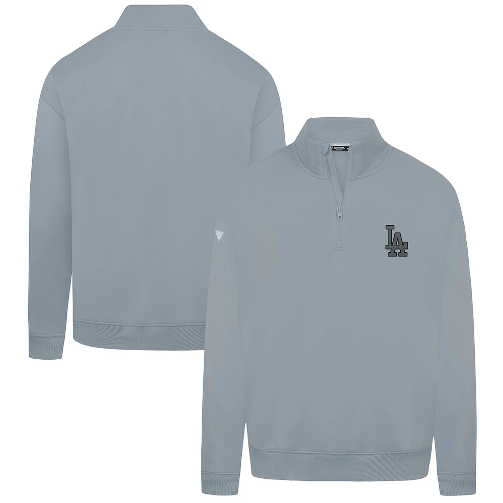 Men's Levelwear Gray Los Angeles Dodgers Murray Nightfall Quarter-Zip Top